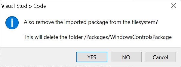 Deselect a Package
